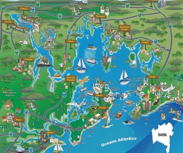 Zatoka Wszystkich Świętych mapa