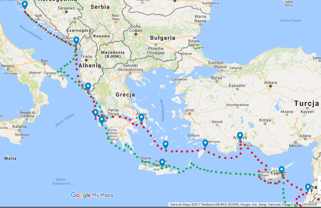 Mapa Samsara Europa Azja 18-19